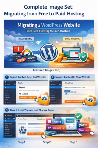Read more about the article Migrating a WordPress Website from Free Hosting to Paid Hosting (Beginner’s Real Guide)