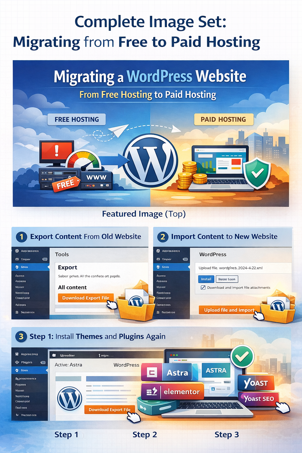 Read more about the article Migrating a WordPress Website from Free Hosting to Paid Hosting (Beginner’s Real Guide)