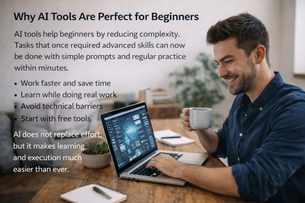 AI tools helping beginners work faster and smarter