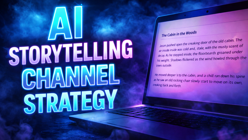 AI storytelling channel strategy for YouTube automation and online earning