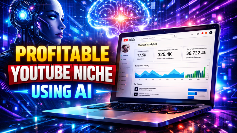How to pick profitable YouTube niche using AI for online earning