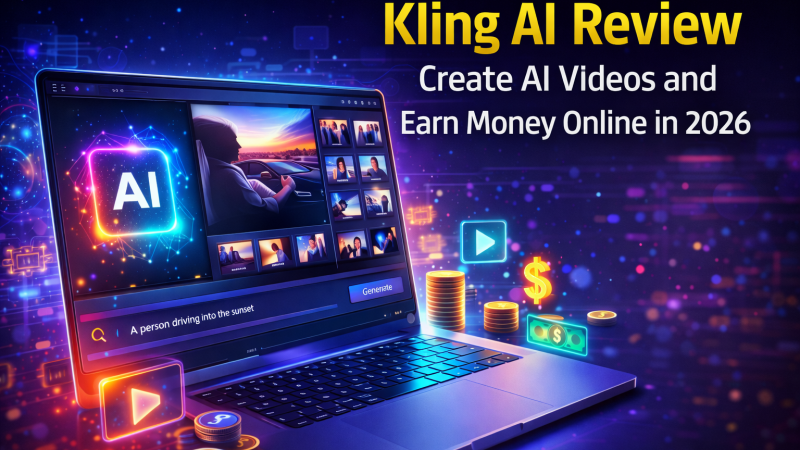 Kling AI video generator for online earning