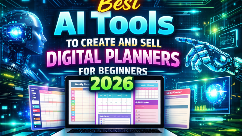 Best AI tools to create and sell digital planners for beginners 2026
