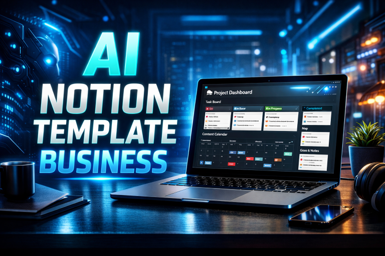 AI powered Notion template business for beginners