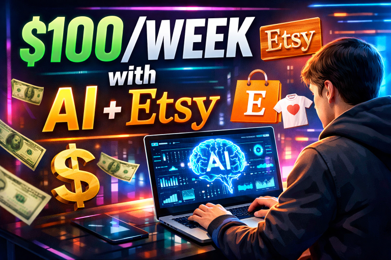 Make $100 per week using ChatGPT and Etsy digital products workflow